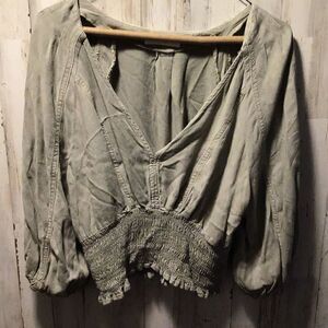Sweet Mustard seed blouse size large